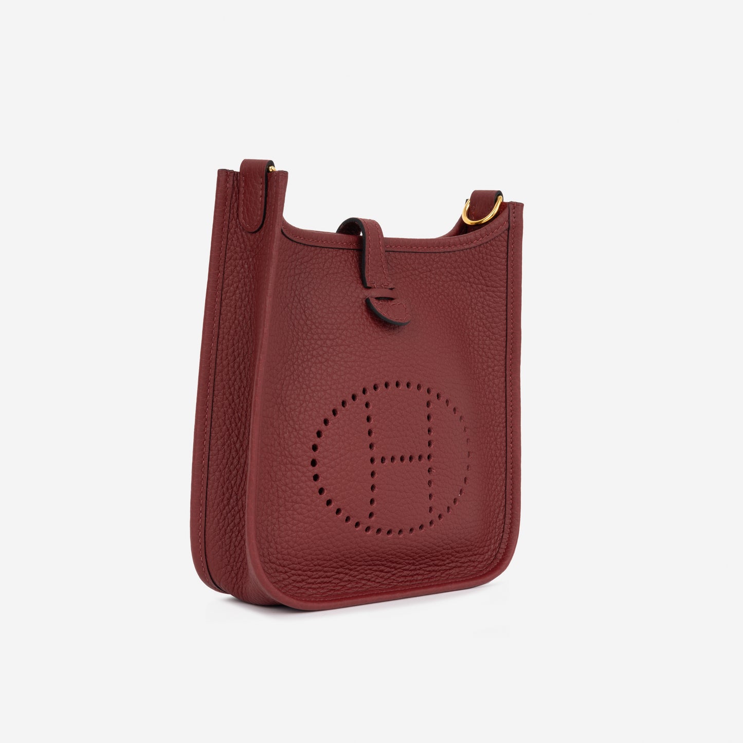 Hermès Evelyne TPM - Rouge H Clemence | Gold Hardware