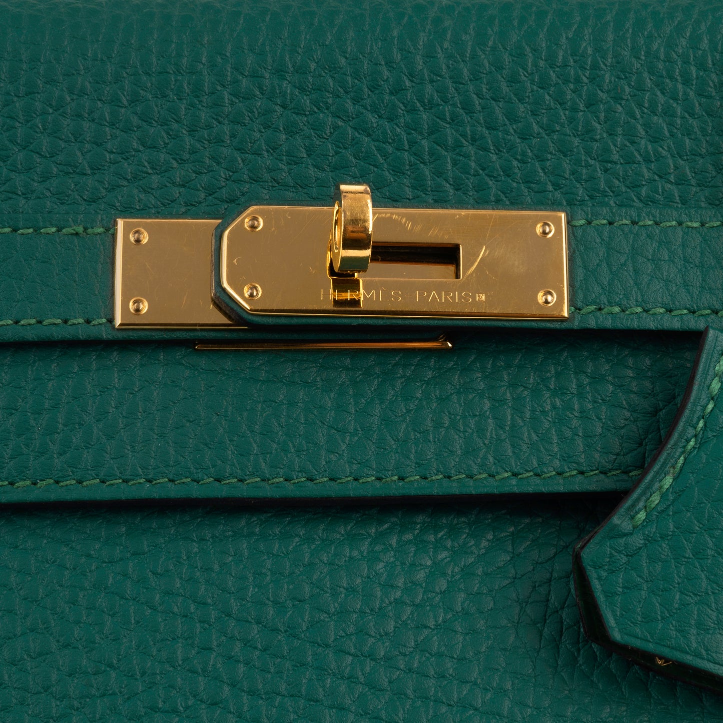 Hermès Kelly 35 - Malachite Clemence | Gold Hardware