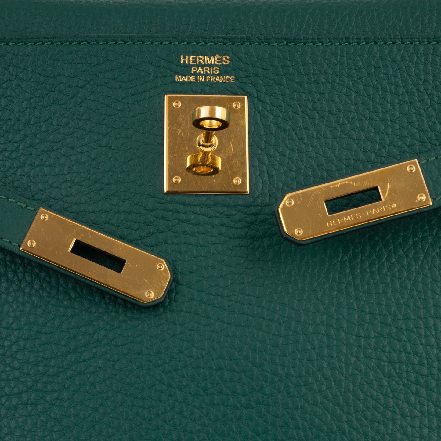 Hermès Kelly 35 - Malachite Clemence | Gold Hardware