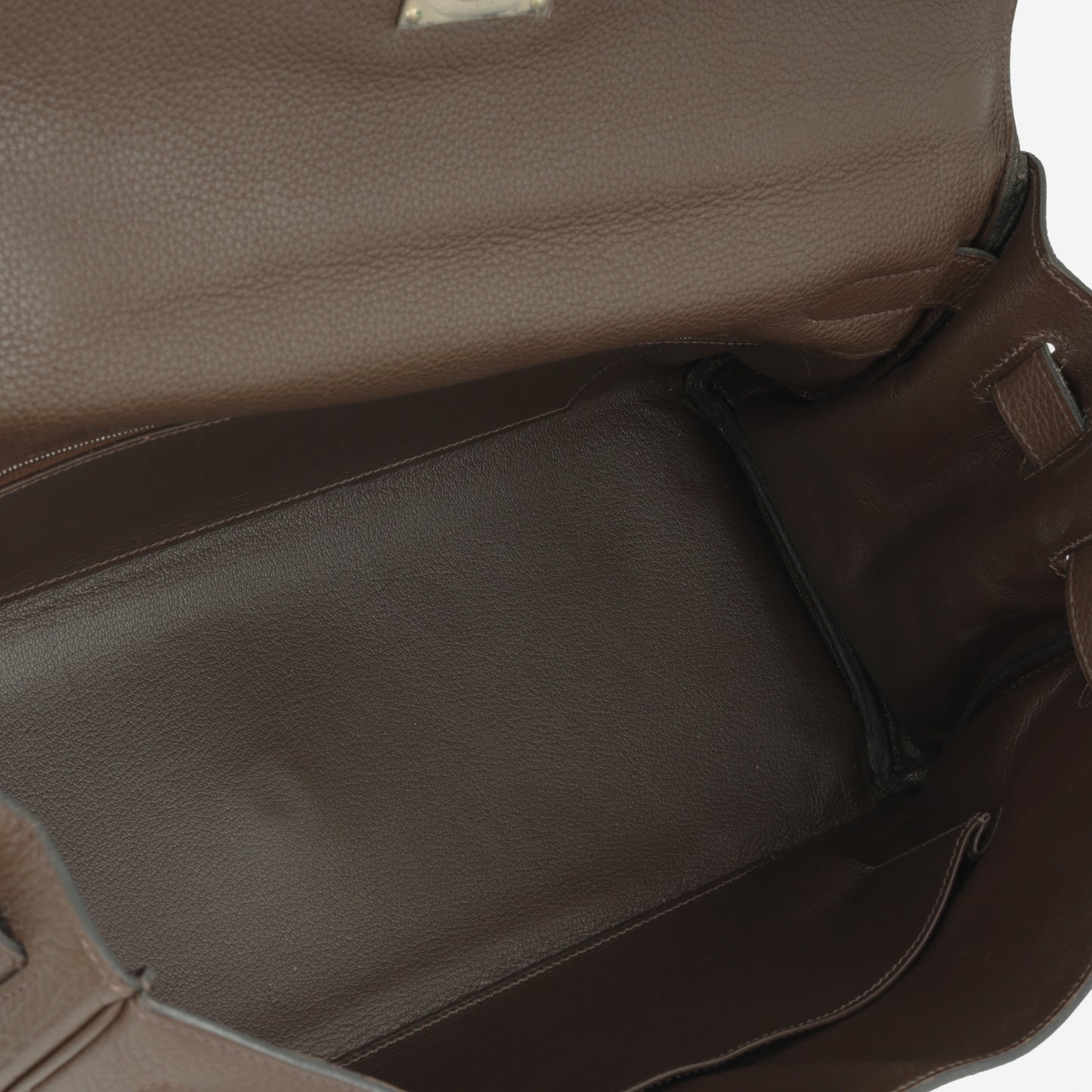 Hermès JPG Shoulder Kelly 42 - Ebene Clemence | Palladium Hardware