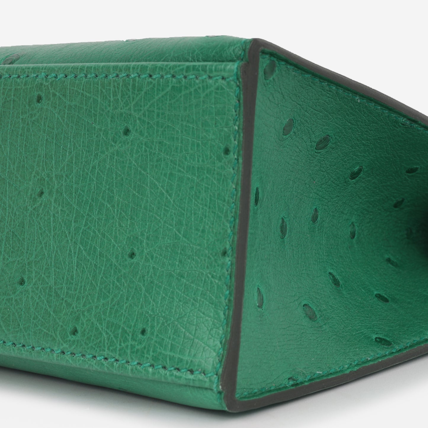 Hermès Kelly Pochette - Vert Vertigo Ostrich | Gold Hardware