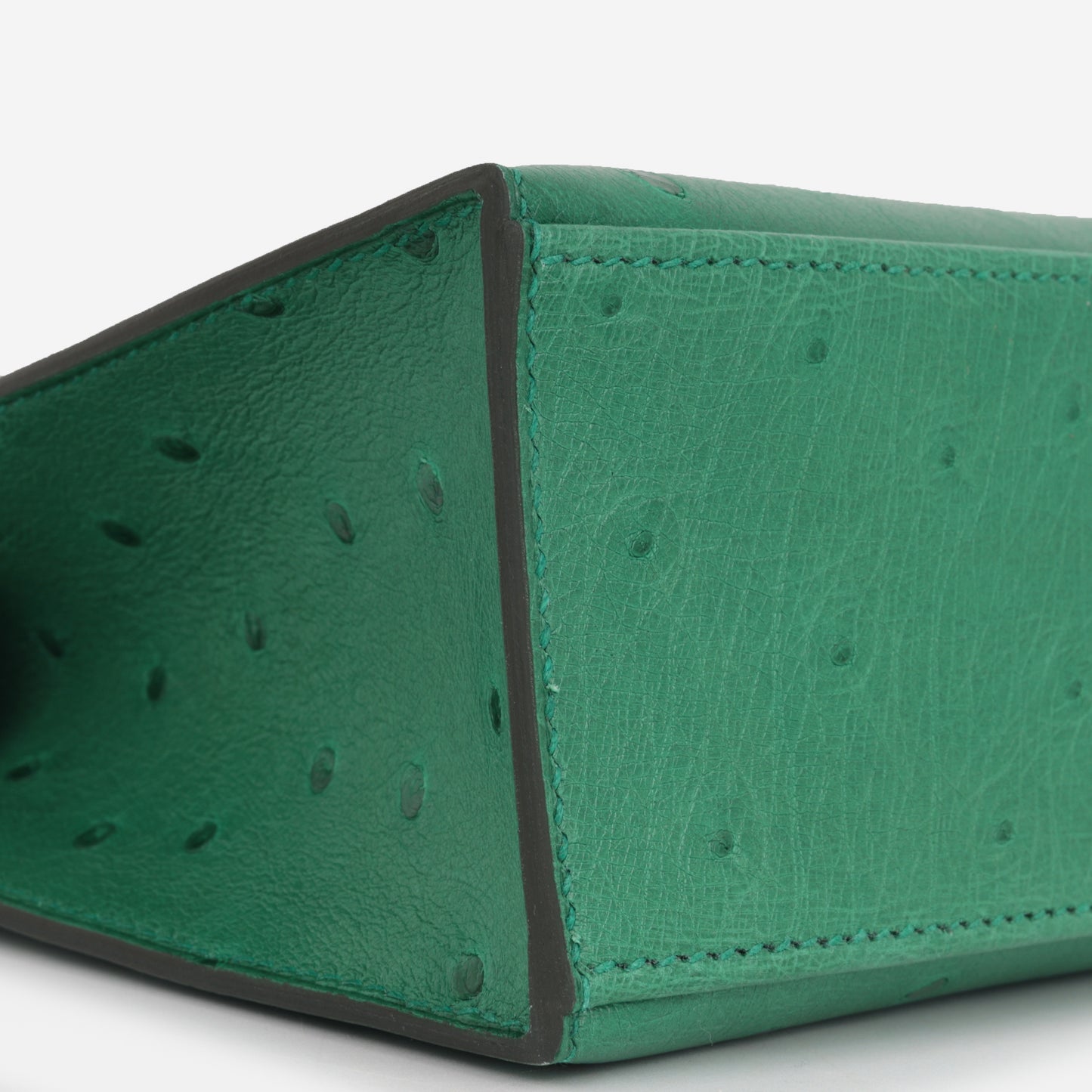 Hermès Kelly Pochette - Vert Vertigo Ostrich | Gold Hardware