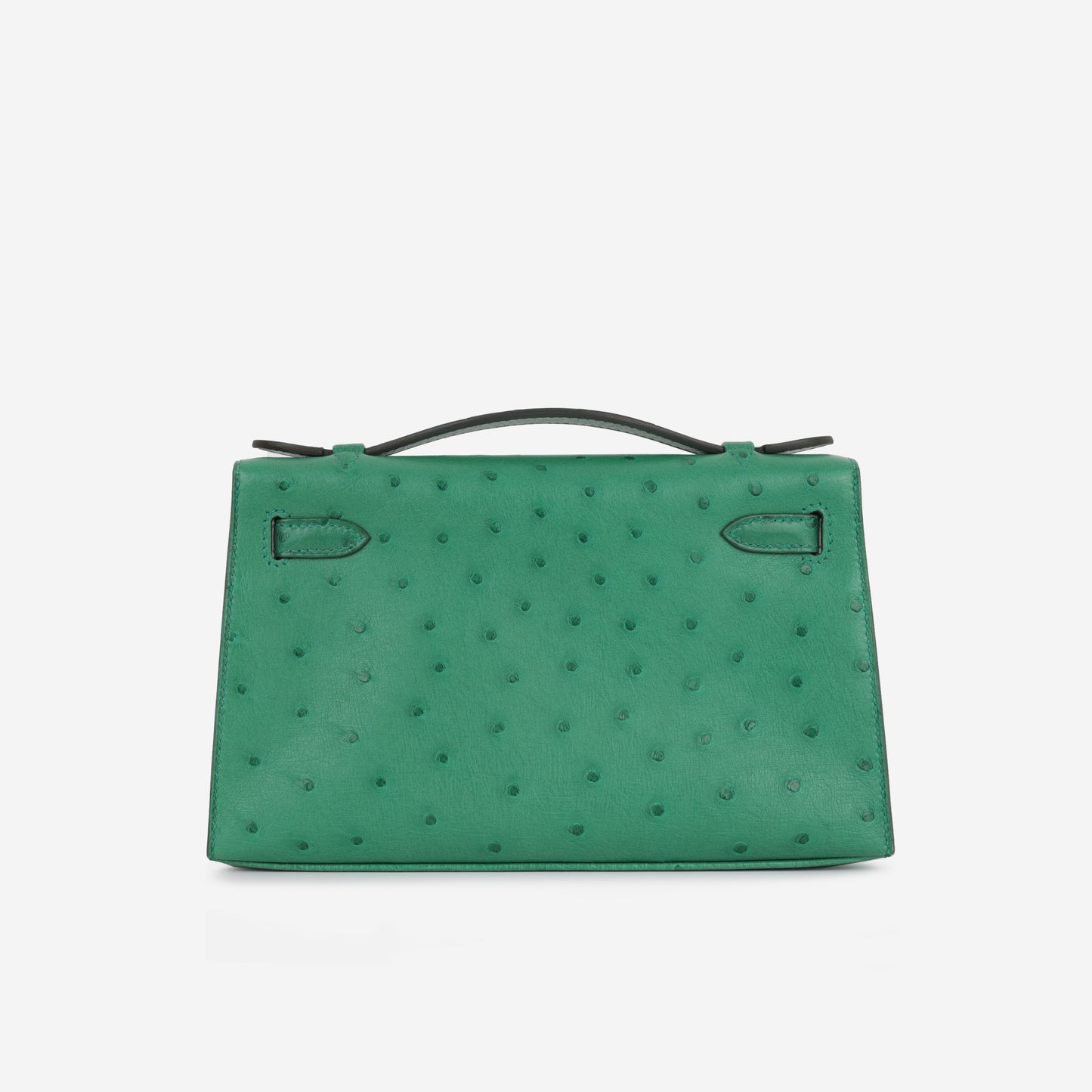 Hermès Kelly Pochette - Vert Vertigo Ostrich | Gold Hardware
