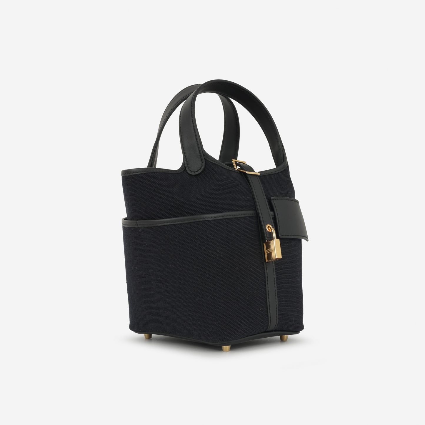 Hermès Picotin 18 Cargo - Noir Canvas / Swift | Gold Hardware