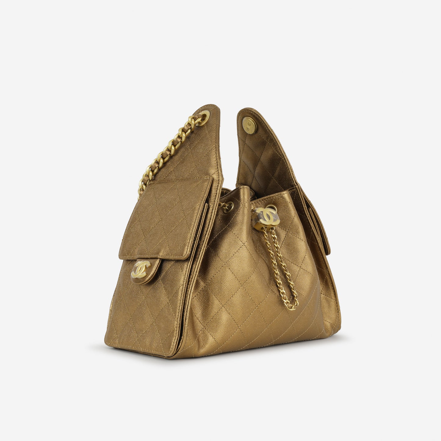 Chanel Small 25 Hobo - Bronze Caviar | Antique Gold Hardware