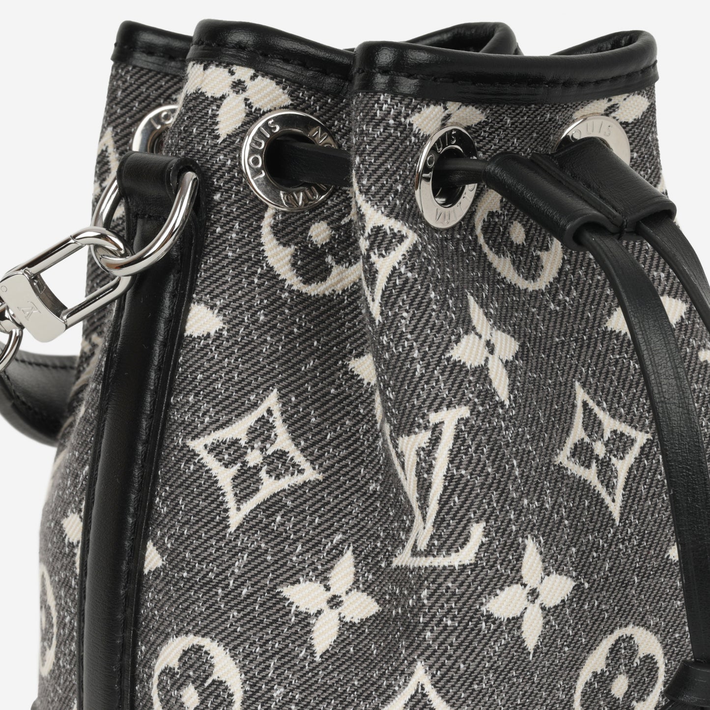 Louis Vuitton Nano Néo Bag - Grey/Black Monogram | Silver Hardwarwe