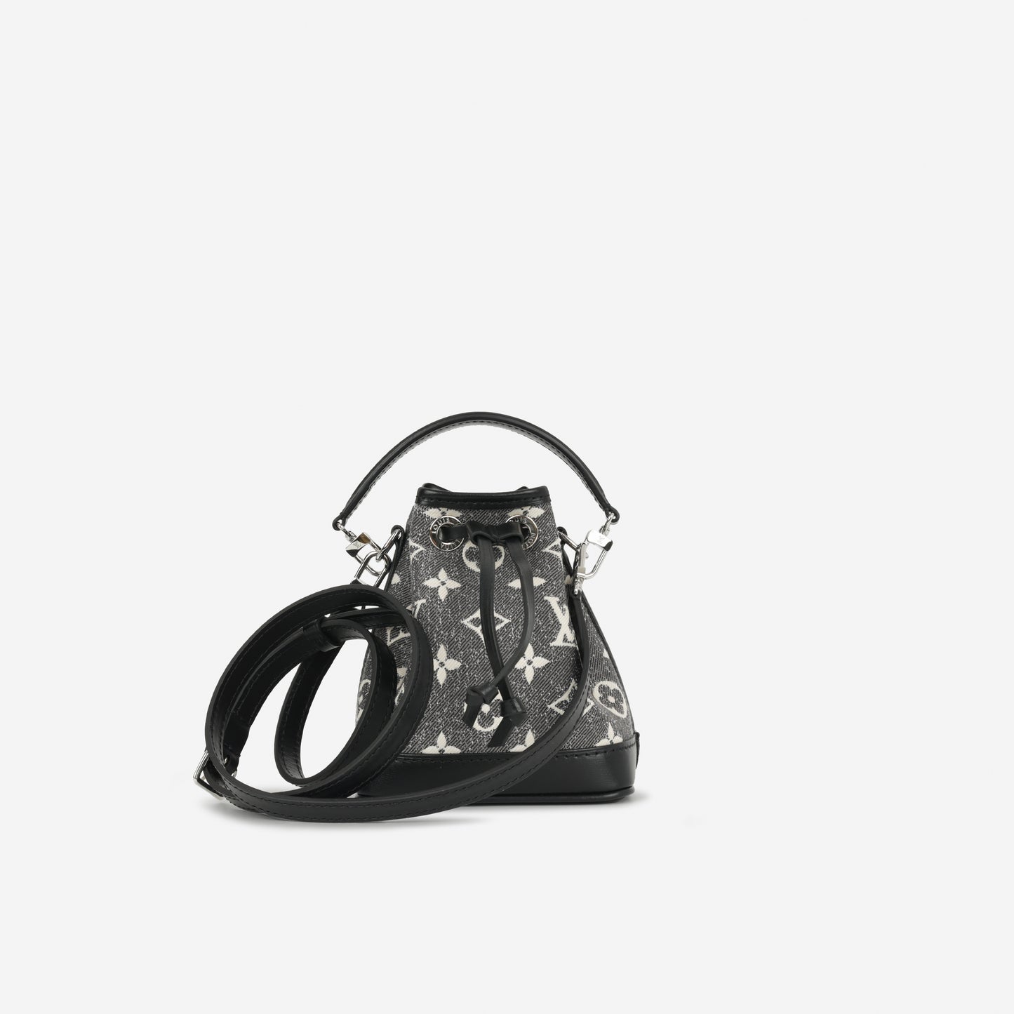Louis Vuitton Nano Néo Bag - Grey/Black Monogram | Silver Hardwarwe