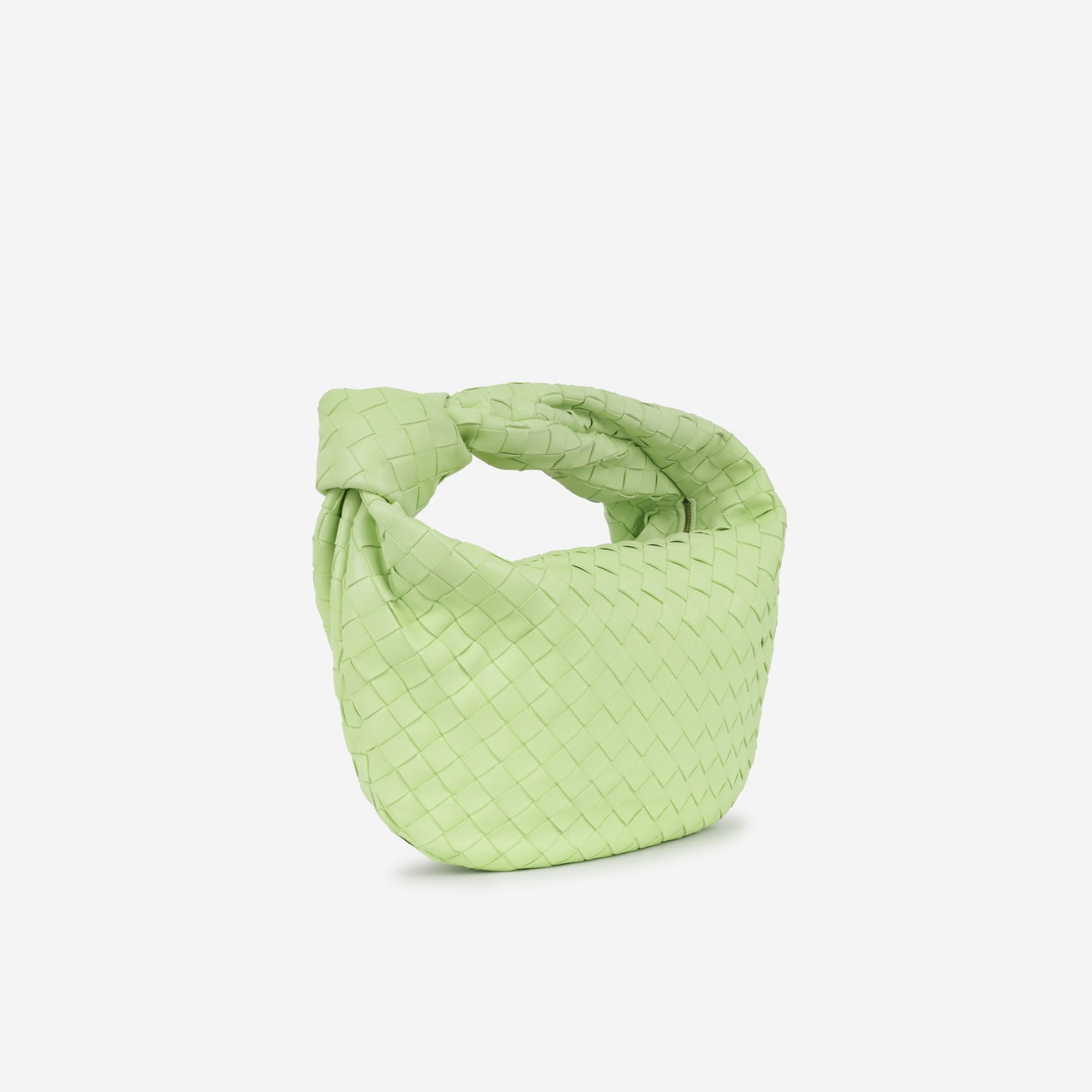 Bottega Veneta Teen Jodie - Pistachio Intrecciato | Gold Hardware