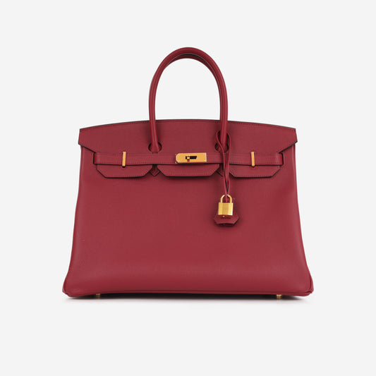 Hermès Birkin 35 - Rouge Grenat Epsom | Gold Hardware