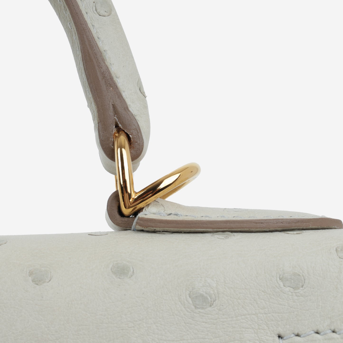 Hermès Kelly 28 - Gris Perle Ostrich | Gold Hardware