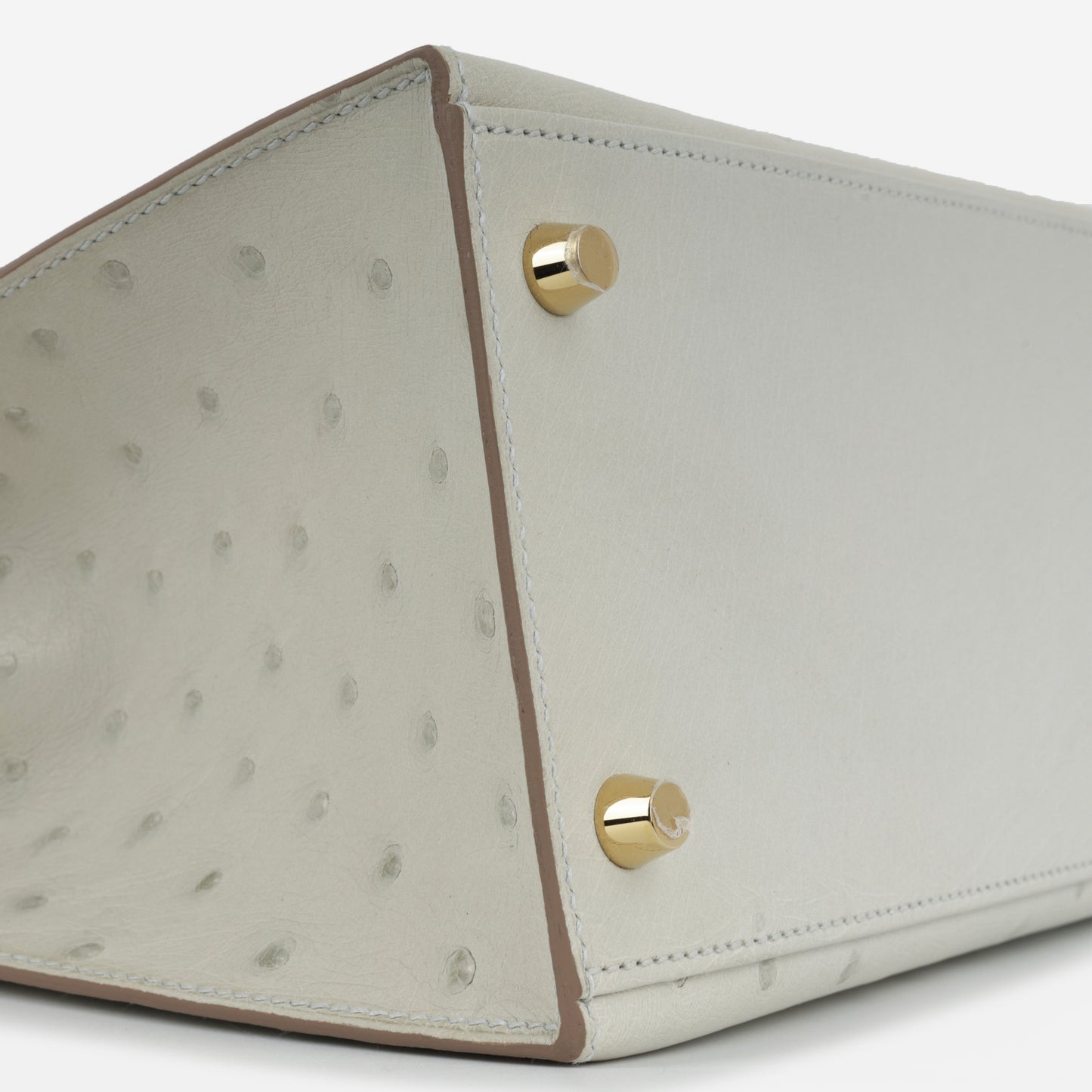 Hermès Kelly 28 - Gris Perle Ostrich | Gold Hardware