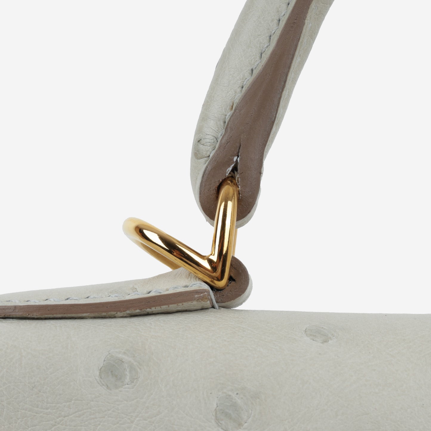 Hermès Kelly 28 - Gris Perle Ostrich | Gold Hardware