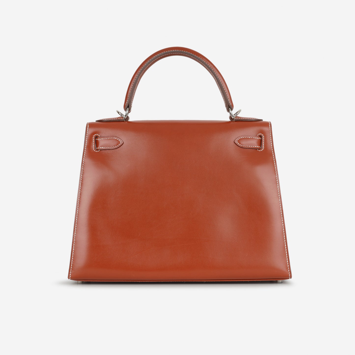 Hermès Kelly 28 - Brique Box Calf | Palladium Hardware