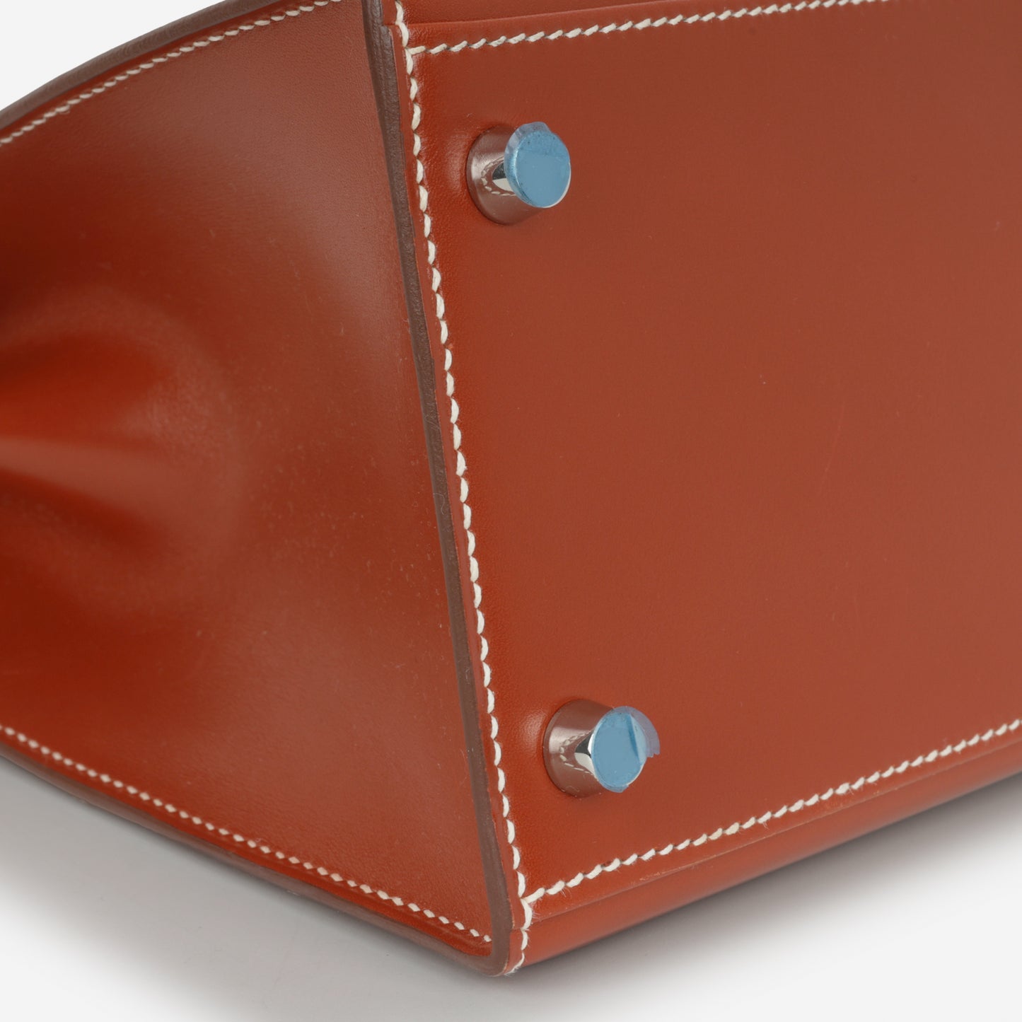 Hermès Kelly 28 - Brique Box Calf | Palladium Hardware