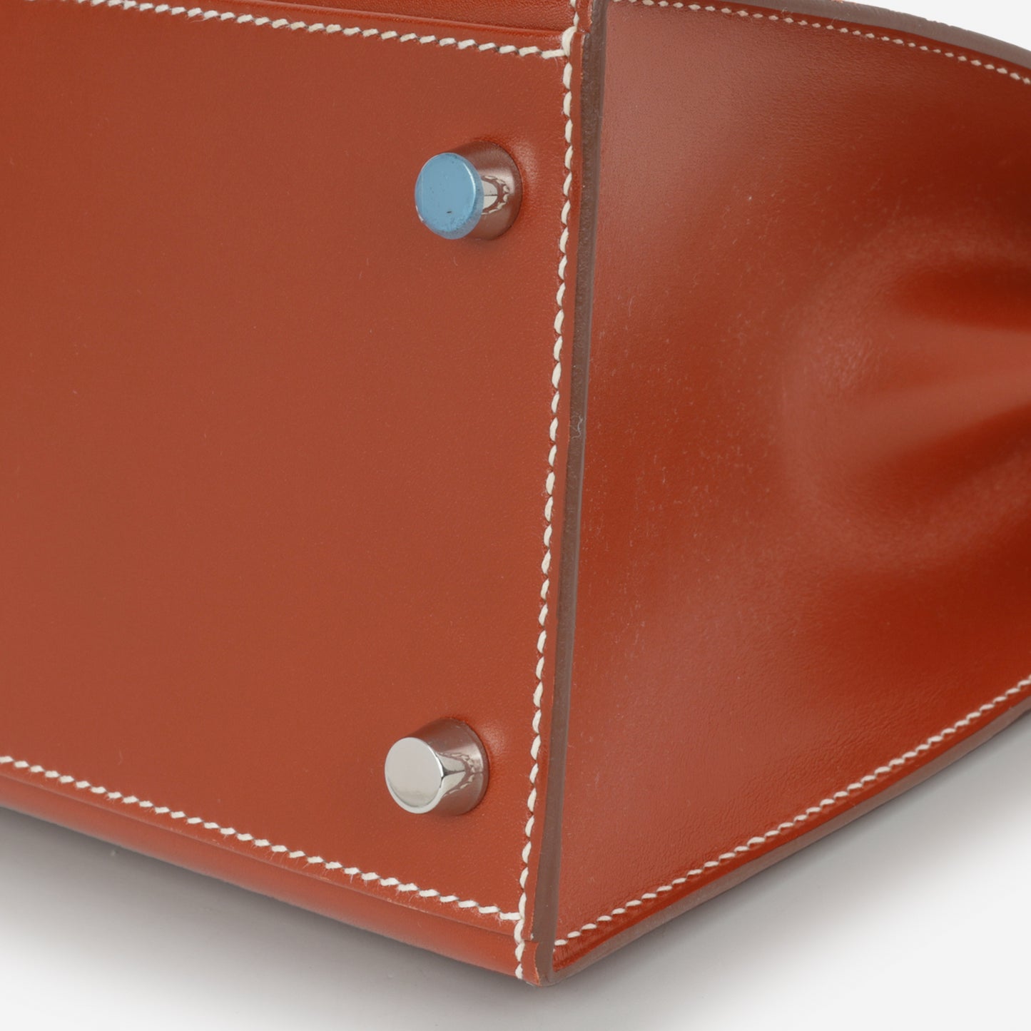 Hermès Kelly 28 - Brique Box Calf | Palladium Hardware