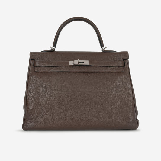 Hermès Kelly 35 - Ebene Togo | Palladium Hardware