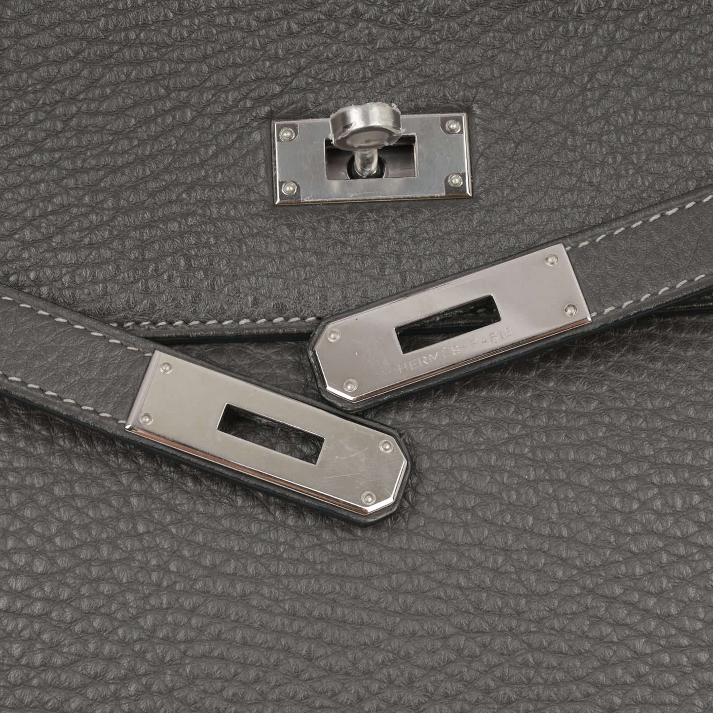 Hermès Kelly 35 - Graphite Clemence | Palladium Hardware
