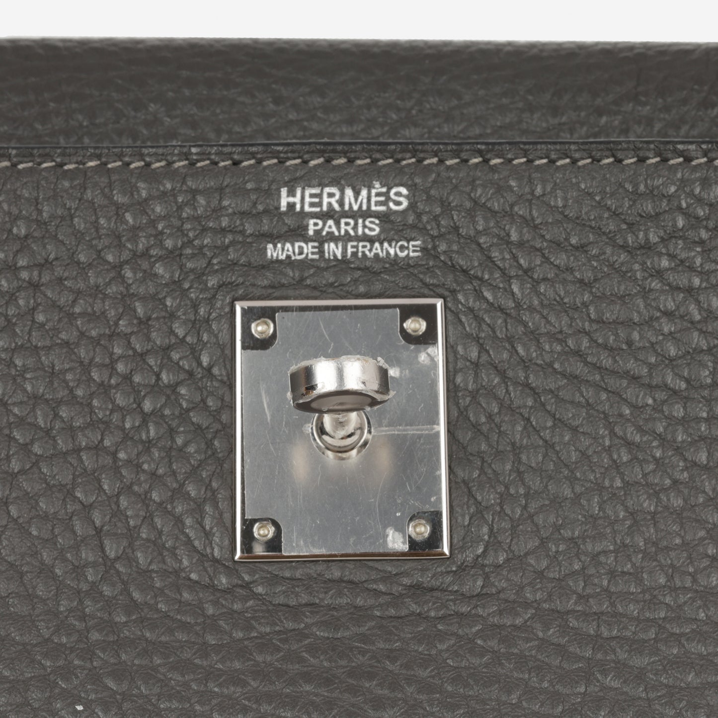 Hermès Kelly 35 - Graphite Clemence | Palladium Hardware
