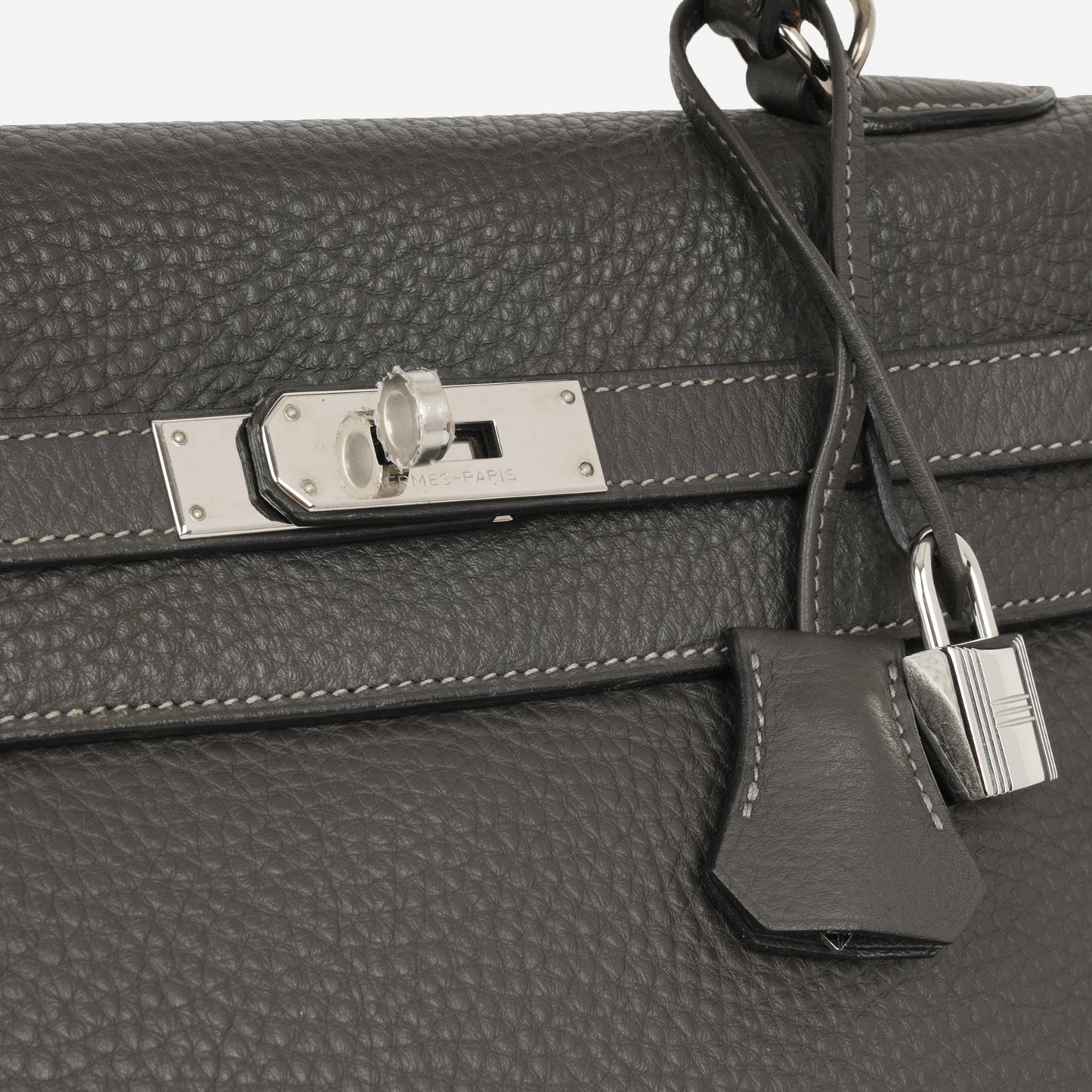 Hermès Kelly 35 - Graphite Clemence | Palladium Hardware