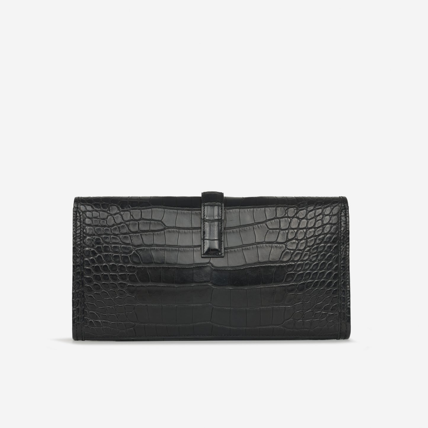 Hermès Jige Clutch 29 - Noir Matte Alligator Mississippiensis