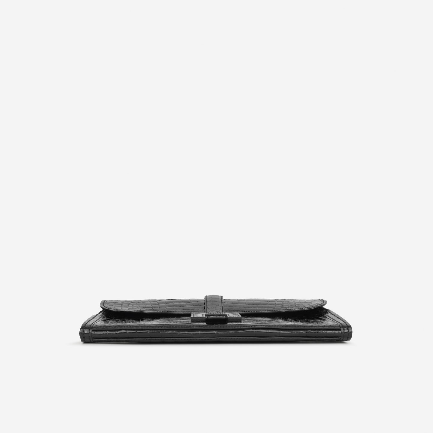 Hermès Jige Clutch 29 - Noir Crocodile Shiny Niloticus Lisse