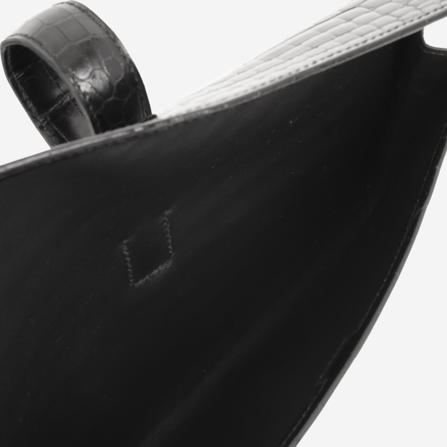 Hermès Jige Clutch 29 - Noir Crocodile Shiny Niloticus Lisse