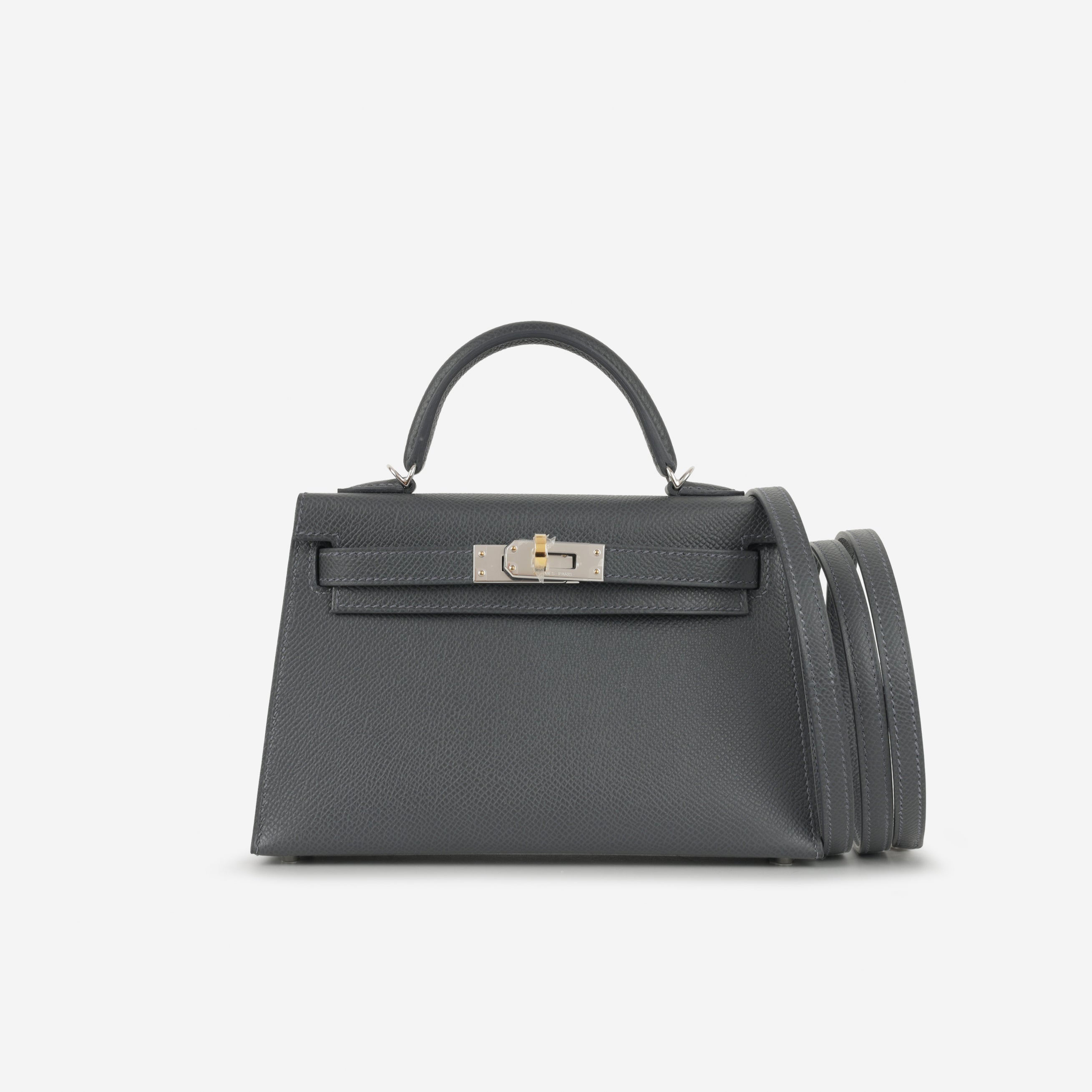 Hermès Mini Kelly Ardoise Epsom Electrum | Authentic & Available