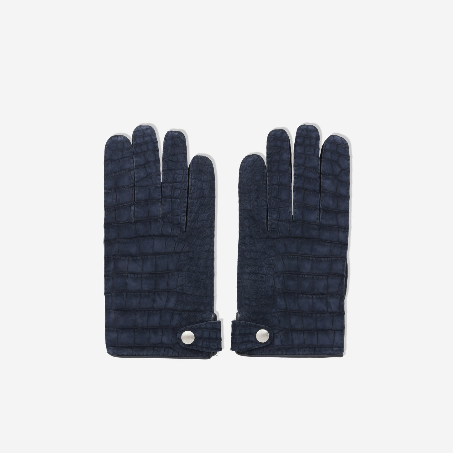 Hermès Hubort Homme Gloves - Marine Alligator Mississippiensis