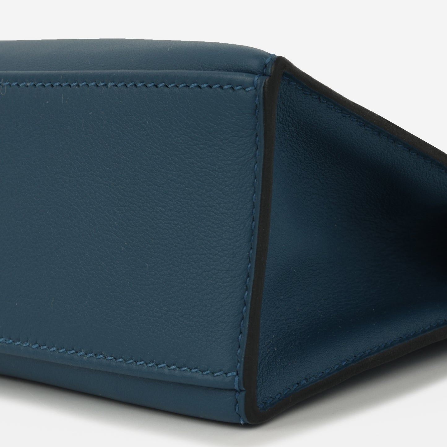 Hermès Kelly Pochette - Bleu Colvert Swift |  Palladium Hardware