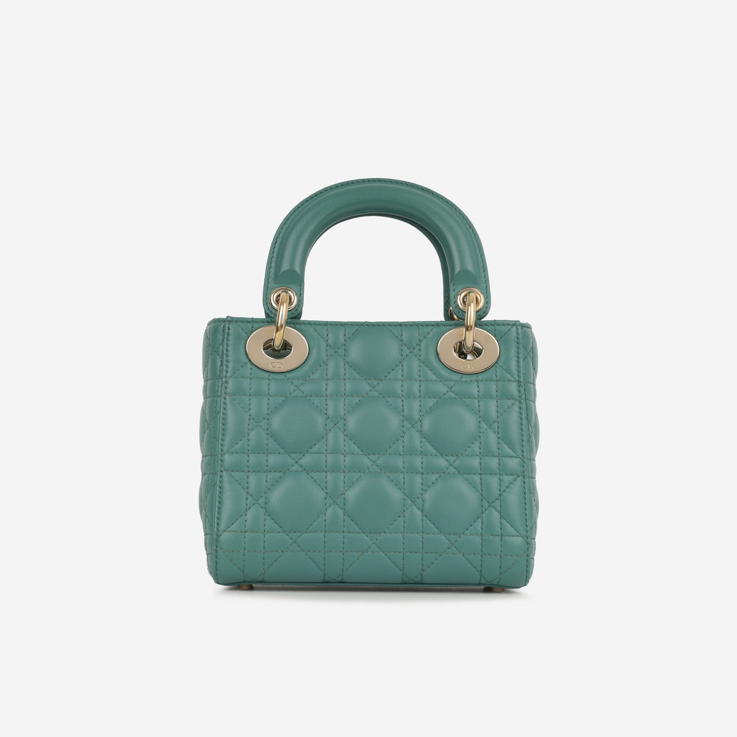 Dior Mini Lady Dior - Teal Lambskin | Champagne Gold Hardware