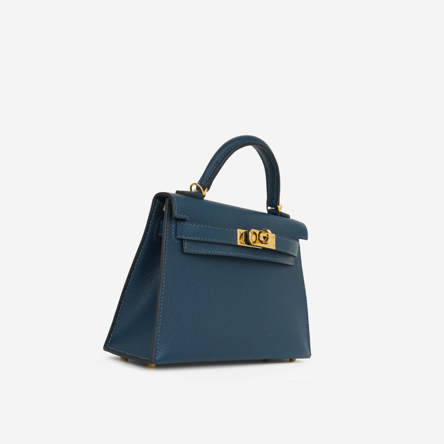 Hermès Mini Kelly - Bleu De Prusse Epsom | Gold Hardware
