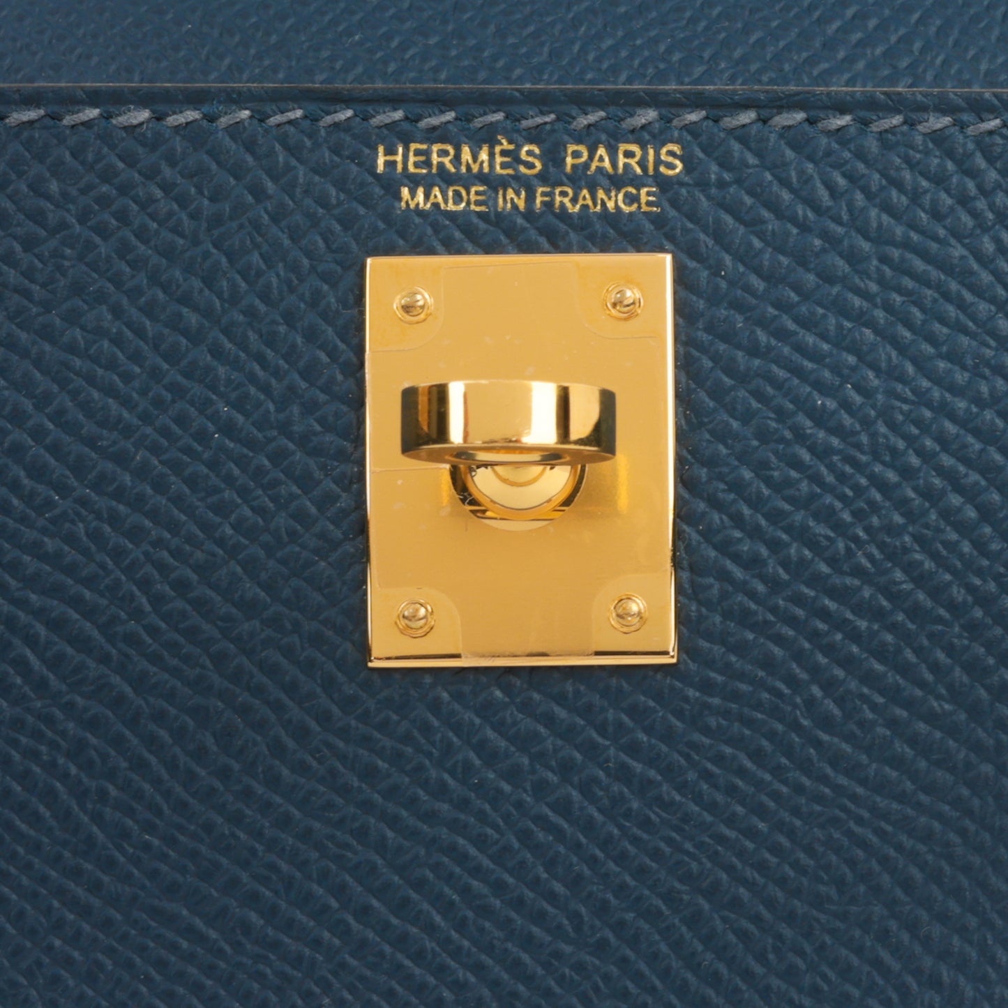Hermès Mini Kelly - Bleu De Prusse Epsom | Gold Hardware