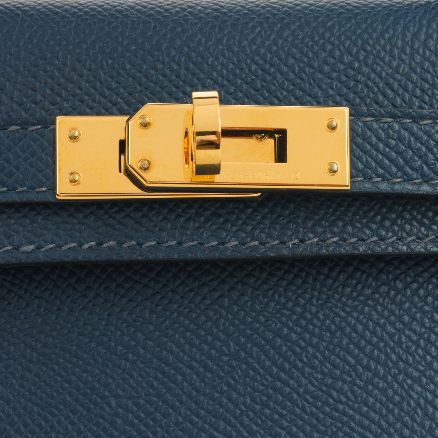 Hermès Mini Kelly - Bleu De Prusse Epsom | Gold Hardware