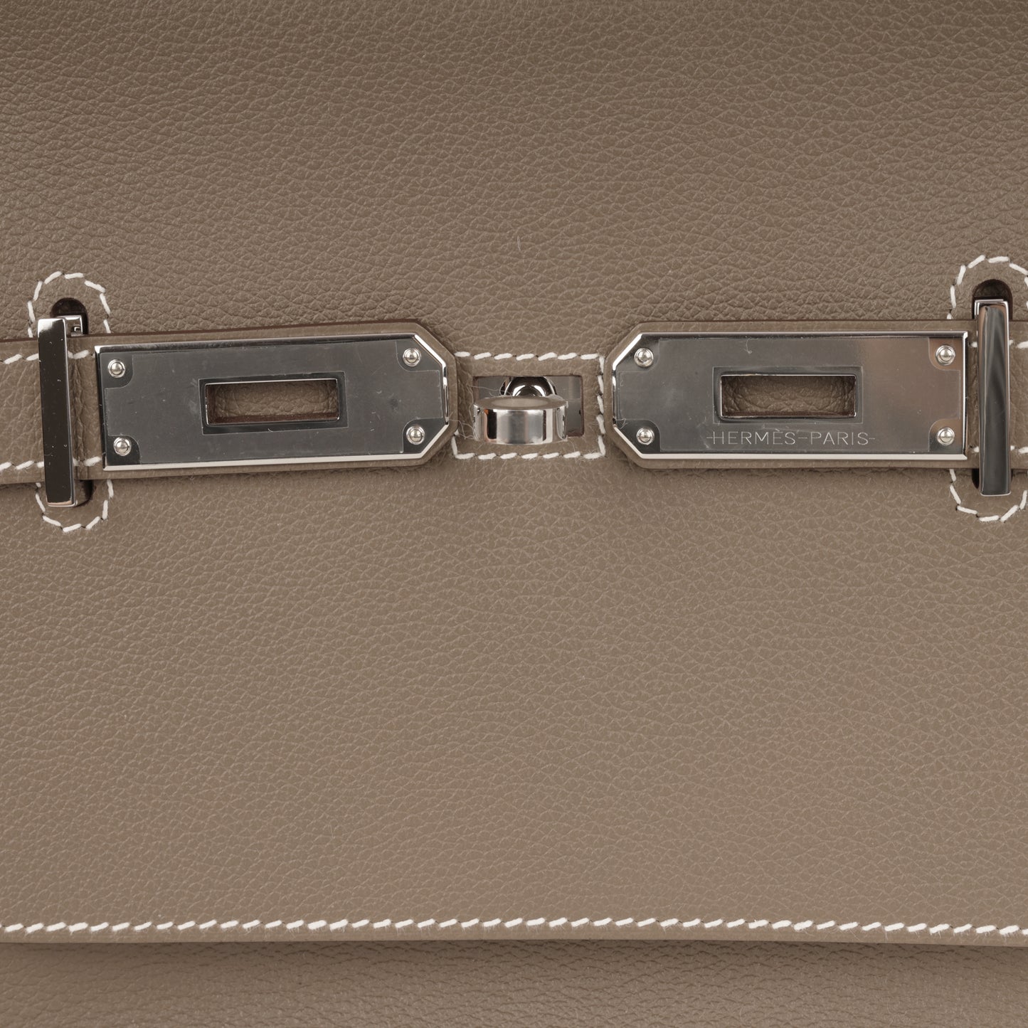 Hermès - Mini Jypsiere - Etoupe Evercolor | Palladium Hardware