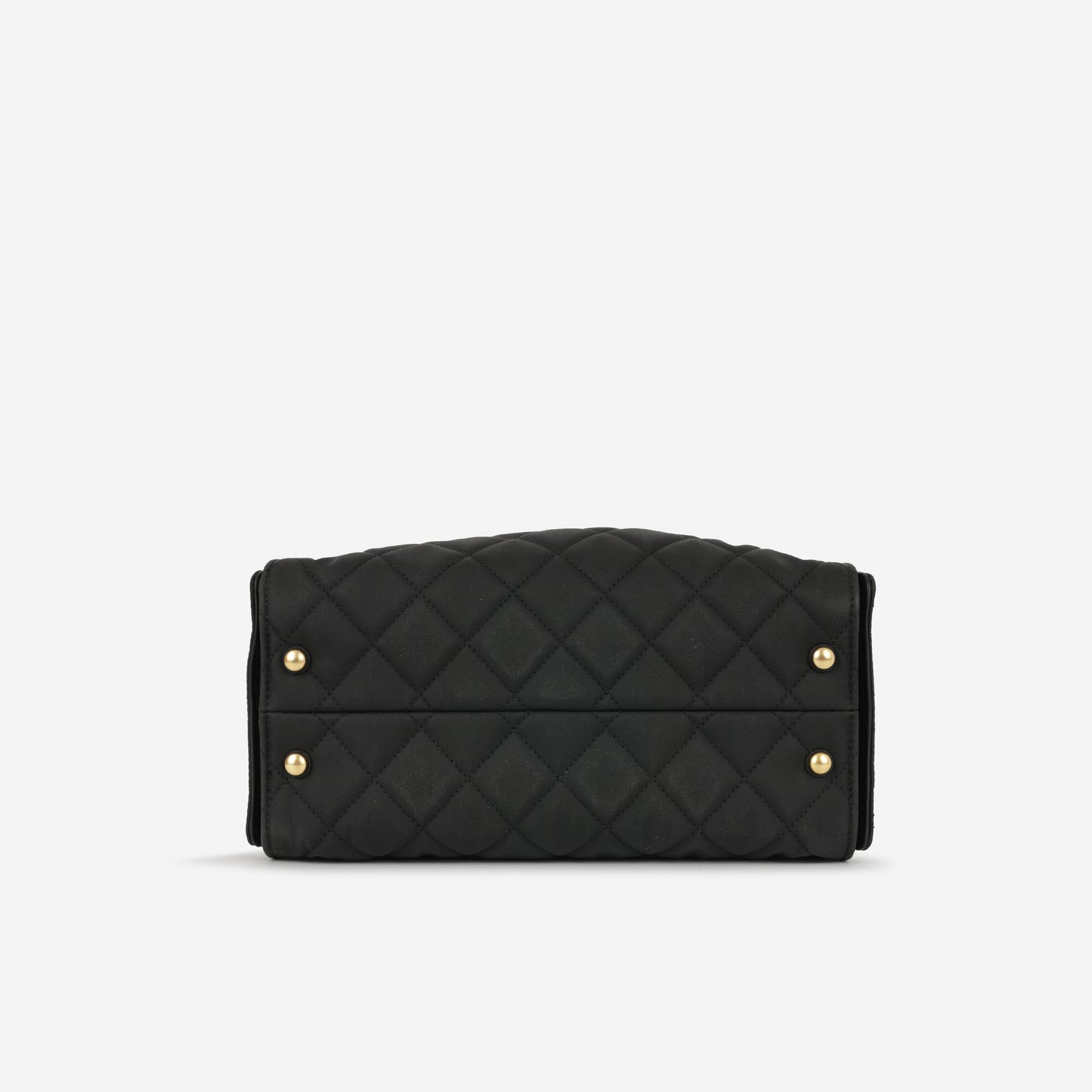 Chanel Small 25 Hobo - Black Coated Canvas | Antique Gold Hardware