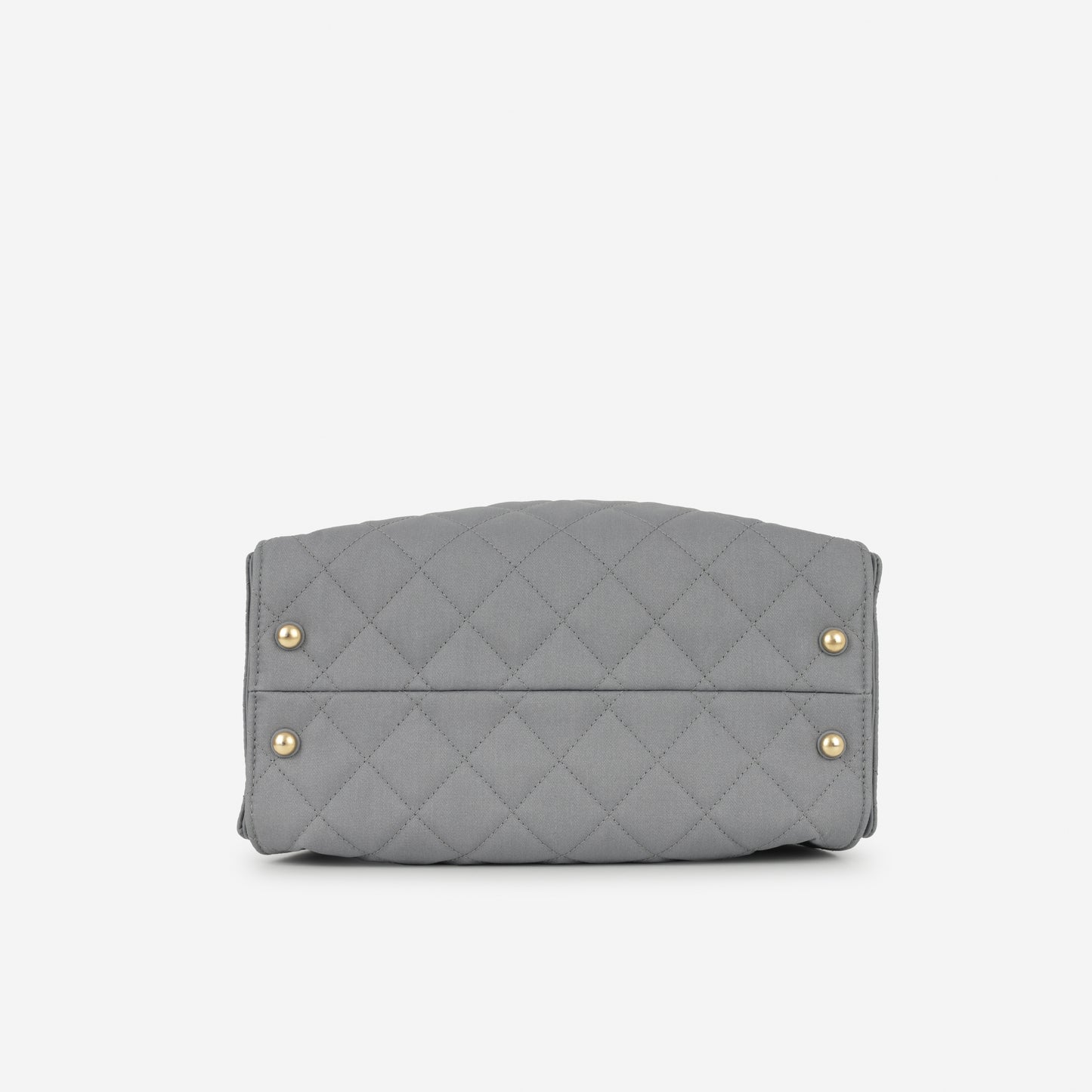 Chanel Small 25 Hobo - Grey Coated Canvas | Antique Gold Hardware