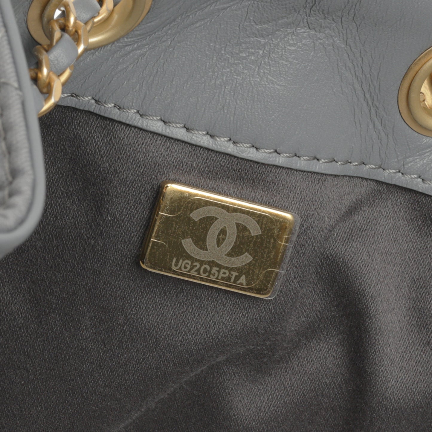 Chanel Small 25 Hobo - Grey Coated Canvas | Antique Gold Hardware