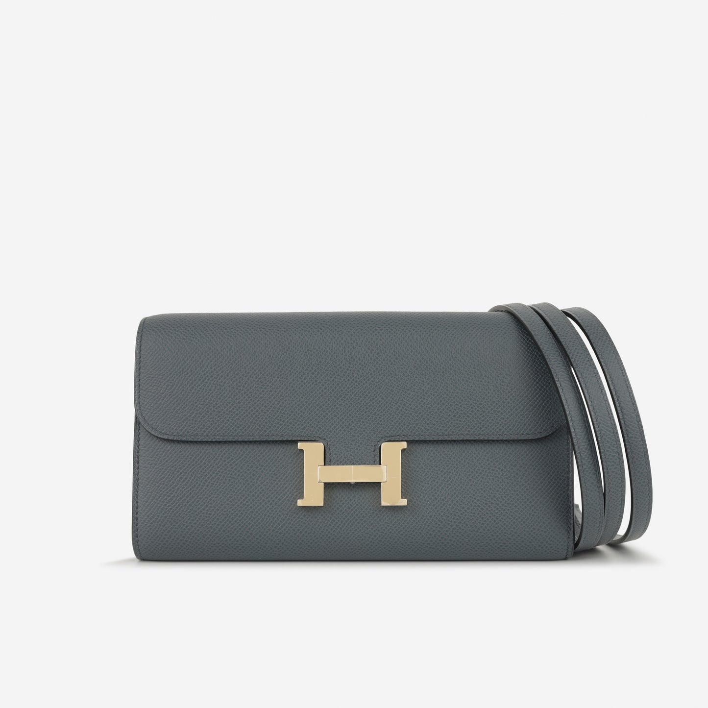 Constance To Go Cavale - Gris Misty Epsom | Permabrass Hardware