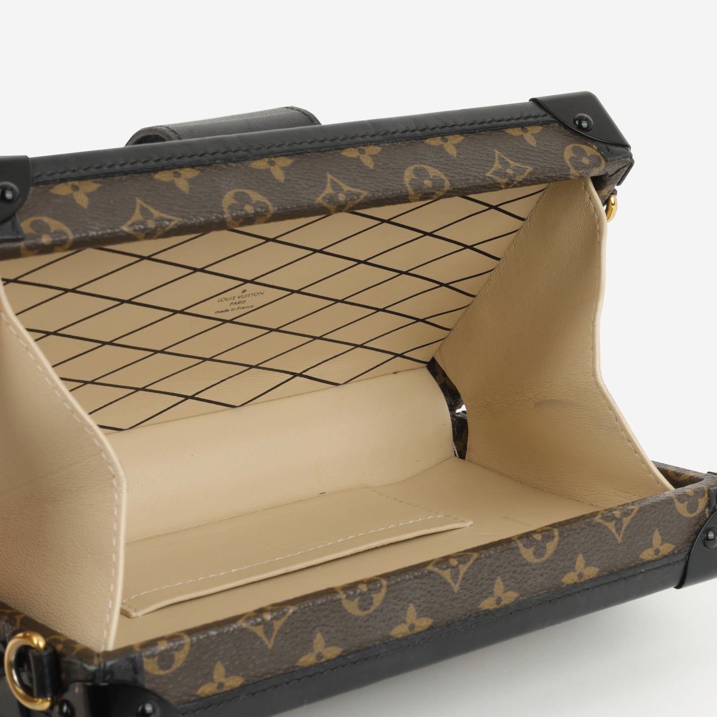 Louis Vuitton Petite Malle - Monogram Canvas / Black Trim | Gold Hardware
