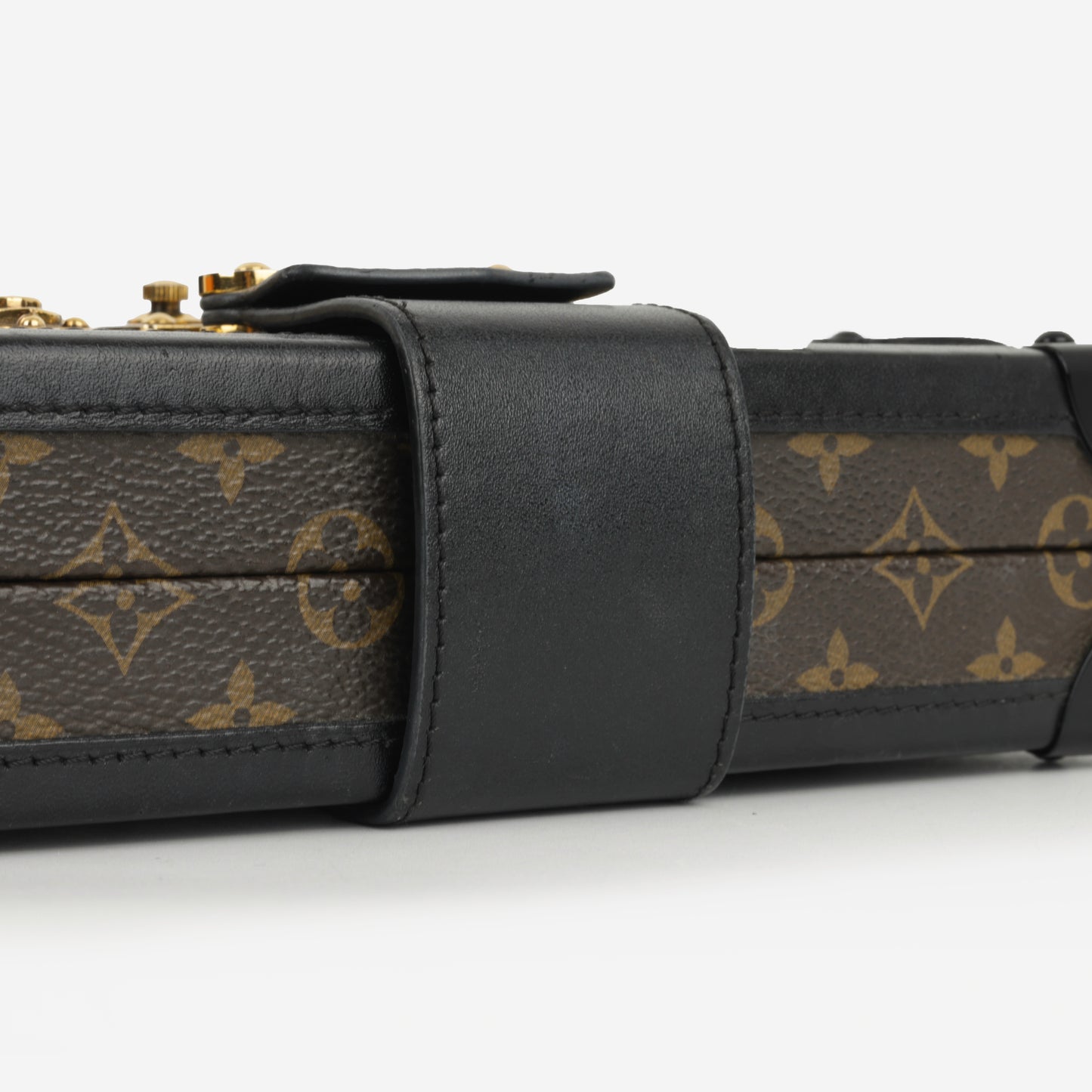 Louis Vuitton Petite Malle - Monogram Canvas / Black Trim | Gold Hardware