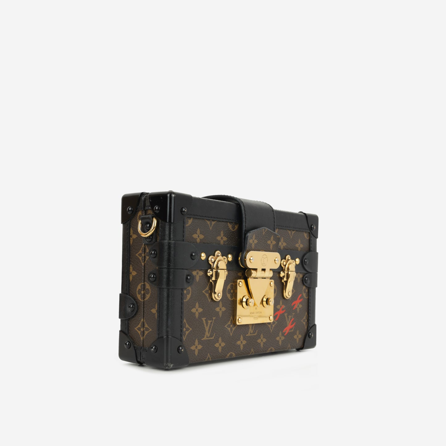 Louis Vuitton Petite Malle - Monogram Canvas / Black Trim | Gold Hardware