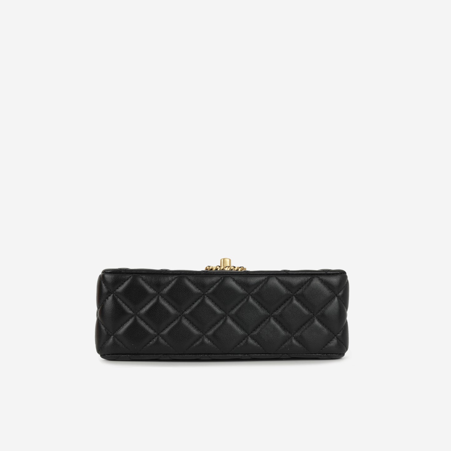 Chanel Mini Rectangular Strass Top Handle - Black Lambskin | Gold Hardware