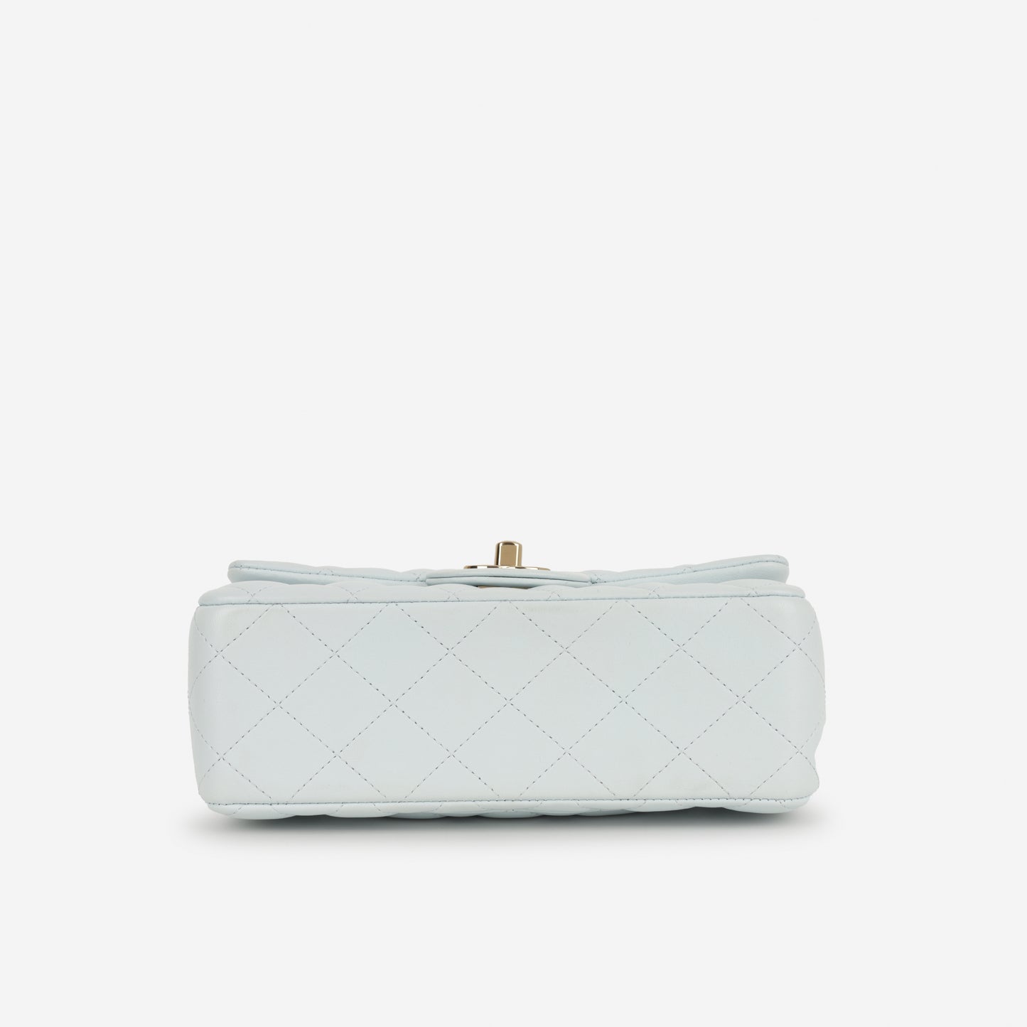 Chanel Mini Rectangular - Baby Blue Lambskin | Champagne Gold Hardware