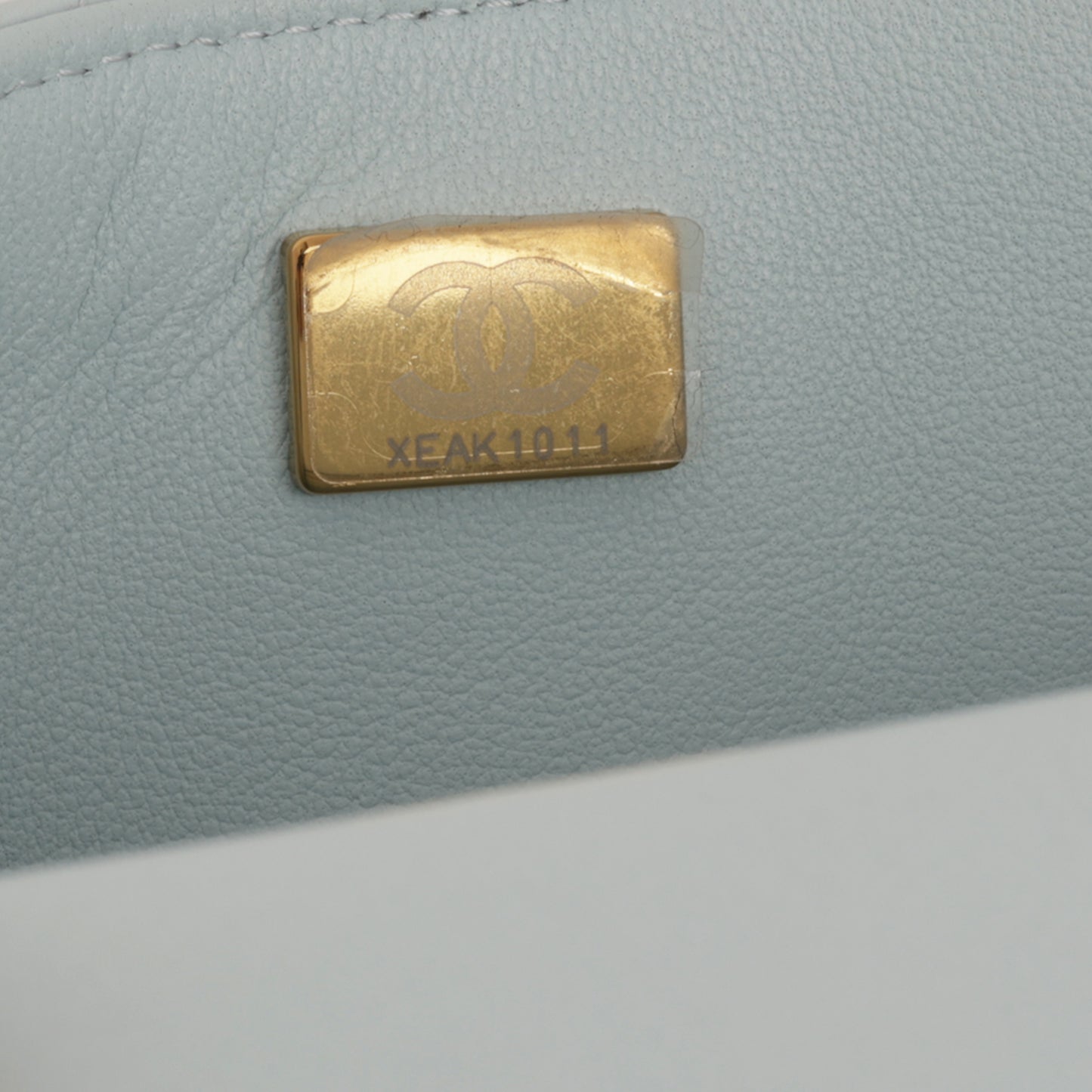 Chanel Mini Rectangular - Baby Blue Lambskin | Champagne Gold Hardware