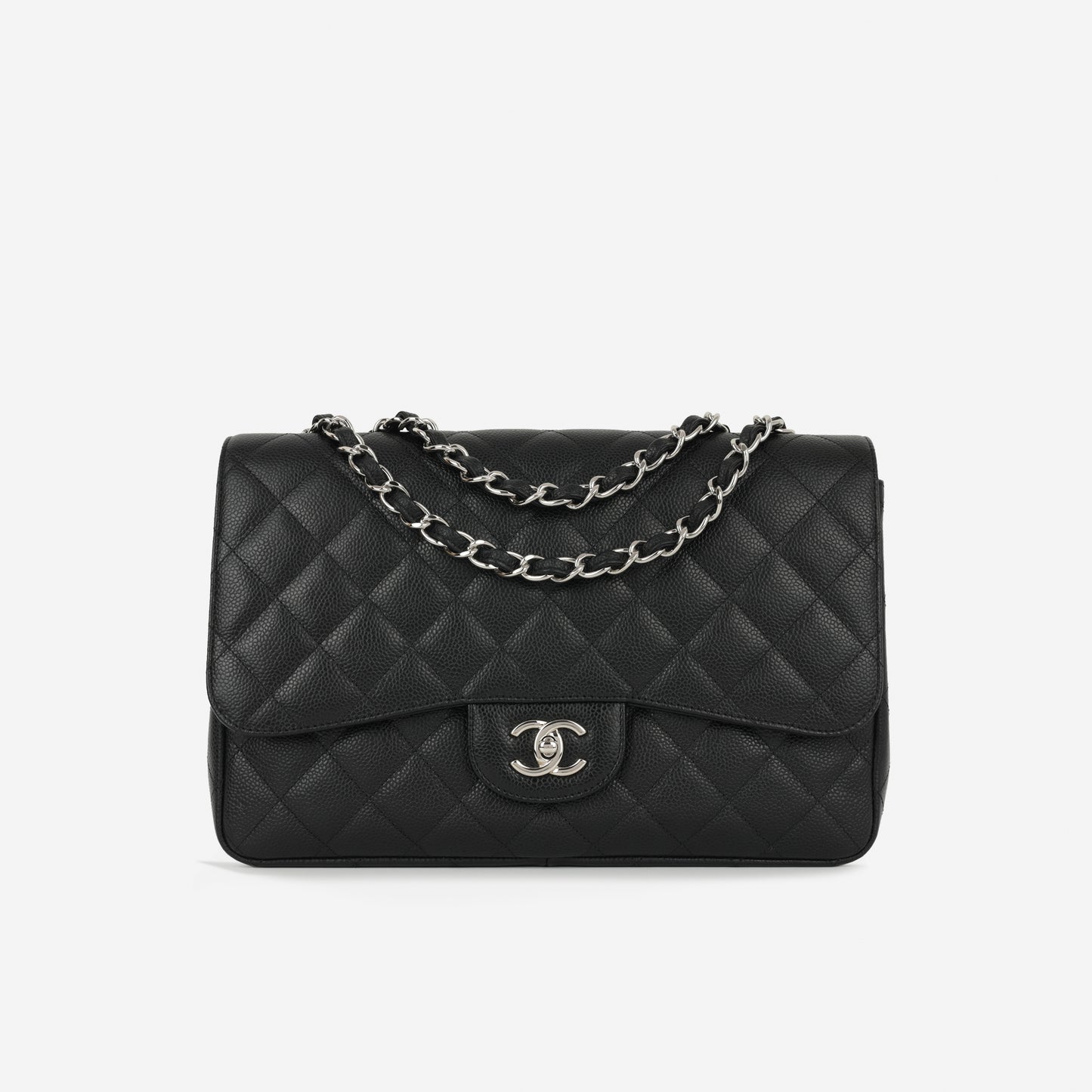 Chanel Classic Single Flap Jumbo - Black Caviar | Silver Hardware