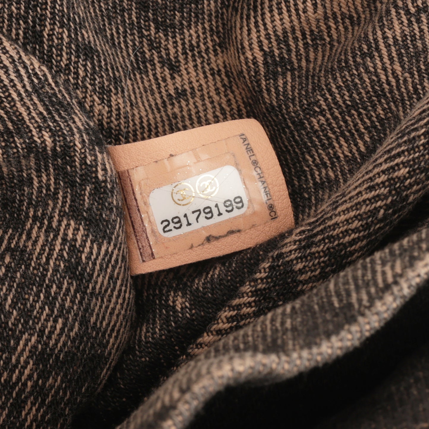 20c Seasonal Jumbo Flap - Rose Clair / Black Denimpression  | Silver Hardware