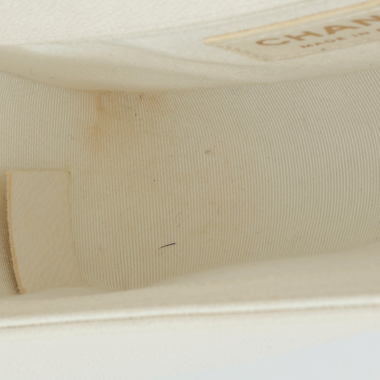 Chanel Small Boy Bag - Ivory Caviar | Champagne Gold Hardware