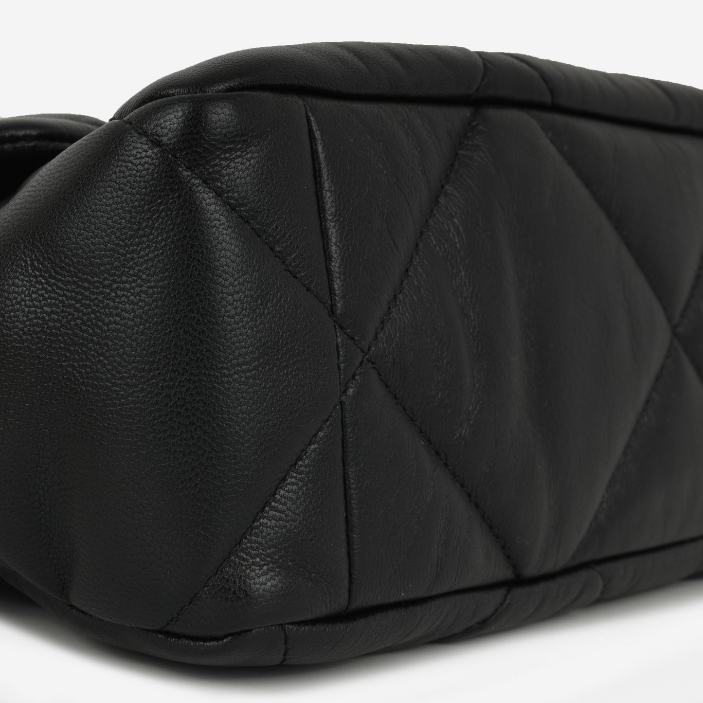 Chanel Large 19 Flap Bag - Black Lambskin | Gold and Ruthenium-tone hardware