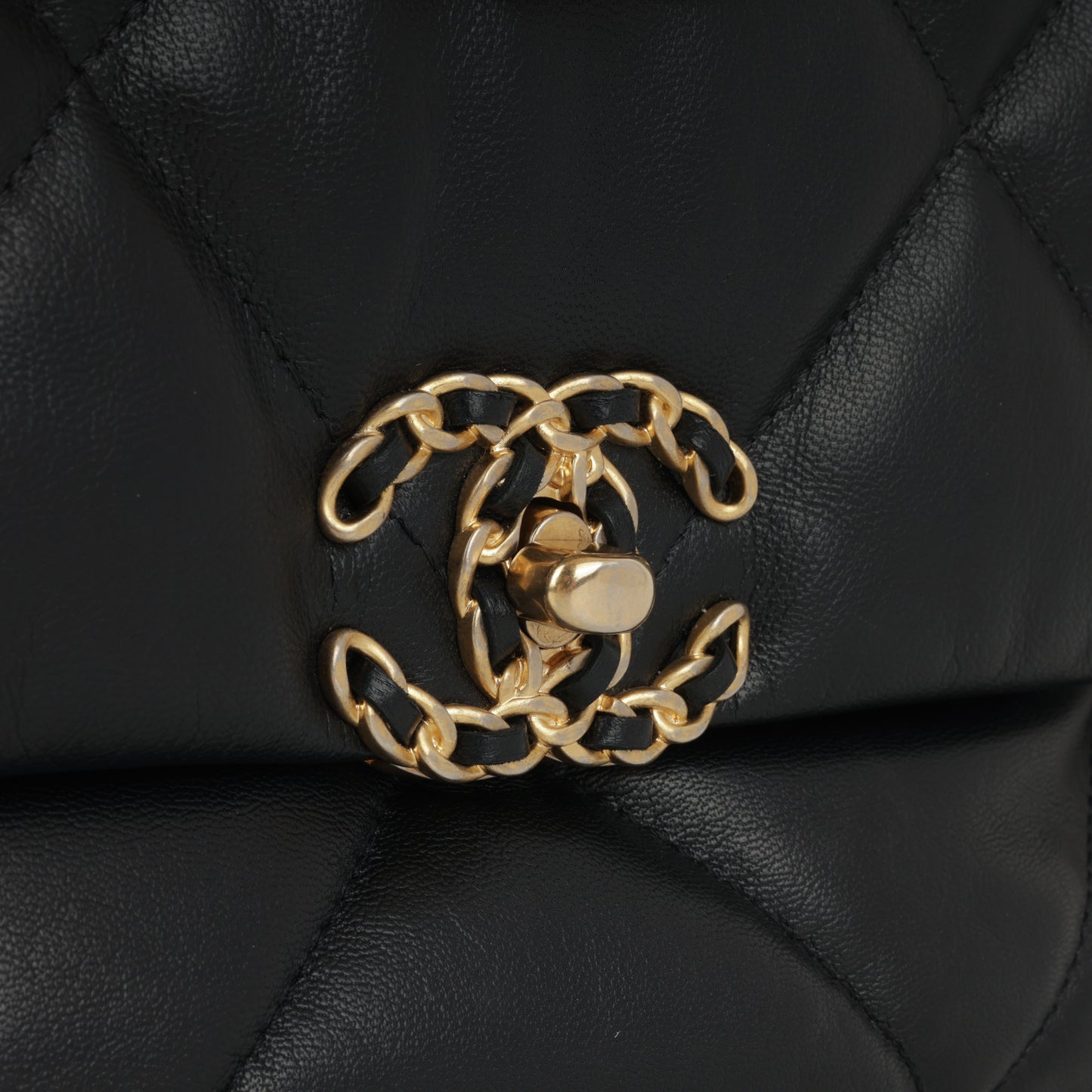 Chanel Large 19 Flap Bag - Black Lambskin | Gold and Ruthenium-tone hardware