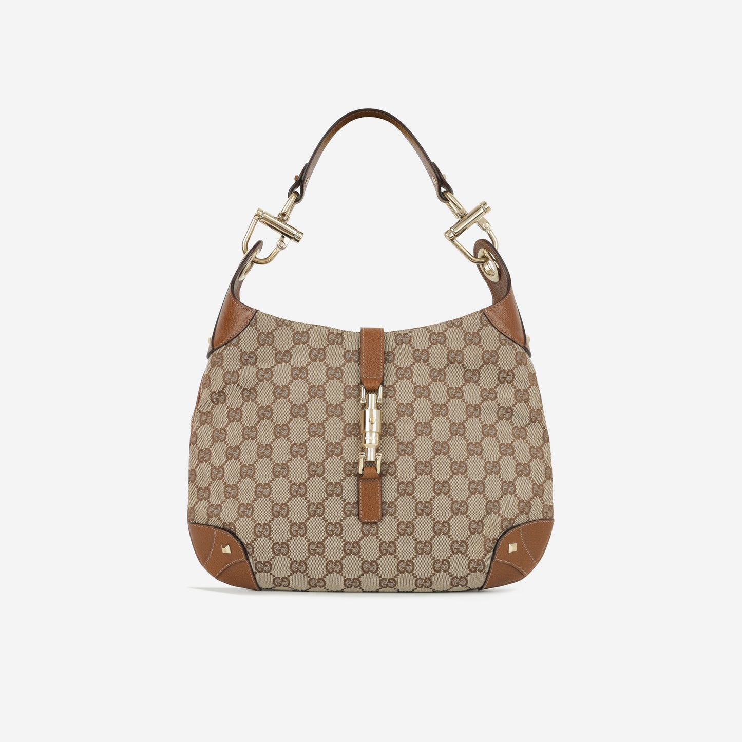 Gucci Medium Jackie 1961 - Brown GG Canvas | Gold Hardware